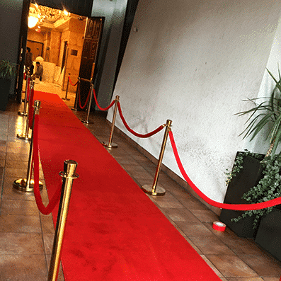 1 Hollywood Decor Rentals Toronto, Red Carpet Runners, Stanchions