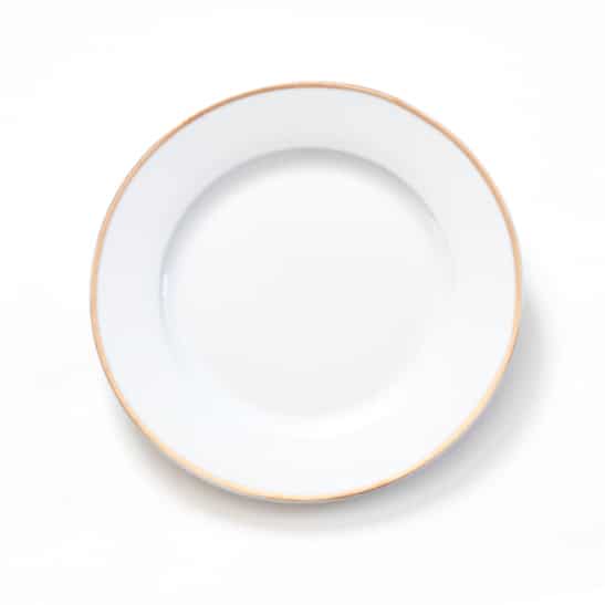 gold rim salad plate