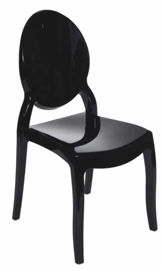 Ghost Chair Clear Black