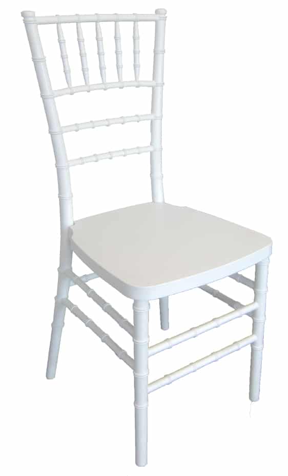 White chiavari chair rental