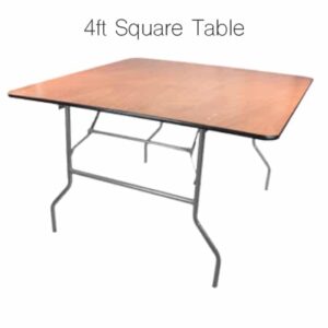 4ft Square Table