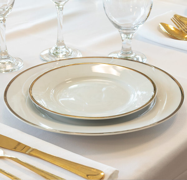 Gold Rim Salad Plate