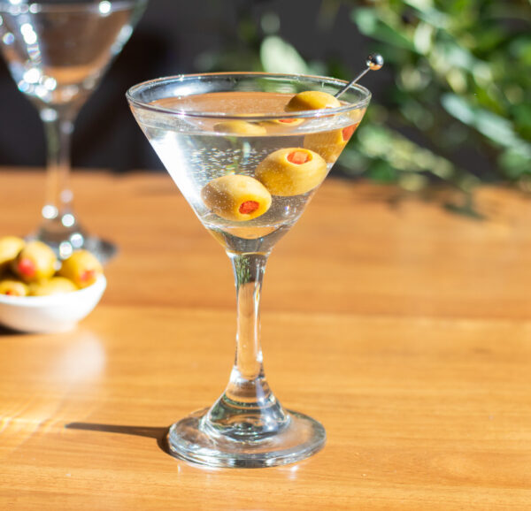 Martini Glass With Olives