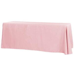 Dusty Rose Rectangular Tablecloth 132″ X 90″