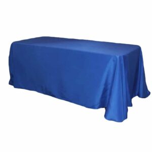 Royal Blue Rectangular Tablecloth 156″ X 90″