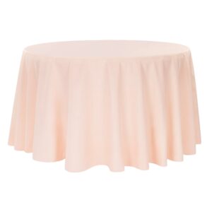 Blush Round Tablecloth 108″