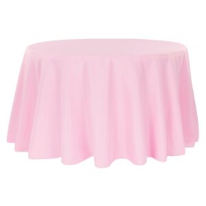 Pink Round Tablecloth 120″