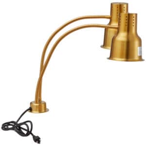 Double Adjustable Gold Food Lamp