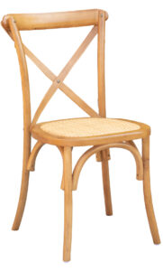 Natural Oak Vineyard Chair With Rattan Seat