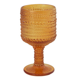 Jules Amber Goblet Glass