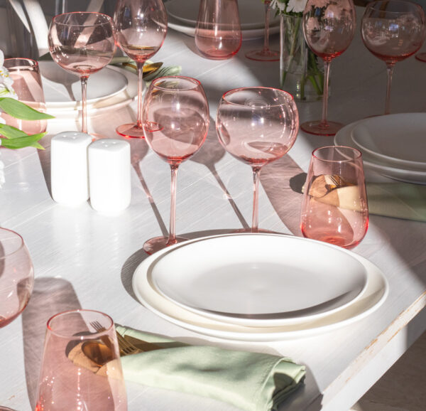 Pirlo Lucid Blush Glassware