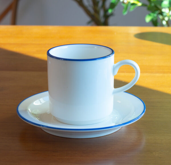 Cote coffee mug with saucer