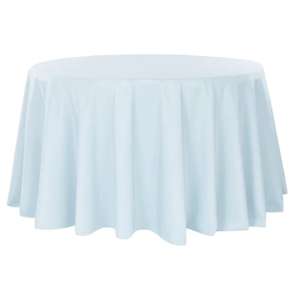 Baby Blue Round Tablecloth