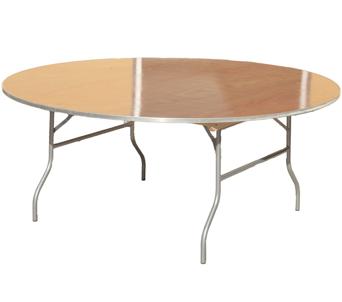 6ft Round Folding Table