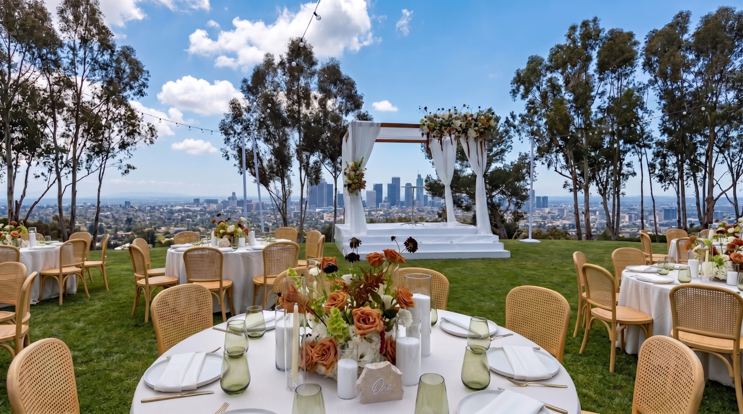 How to plan a wedding in Los Angeles complete guide Trio Event Rentals