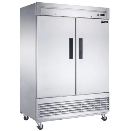 Double door refrigerator for events