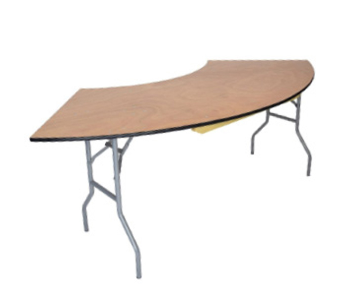 7 ft serpentine table