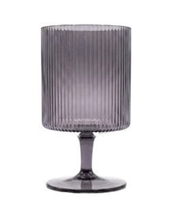 Oliver Black Goblet Glass