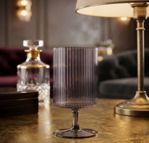 Oliver Black Goblet Glass