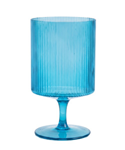 Oliver Blue Goblet Glass