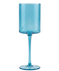 Oliver Blue White Wine Glass