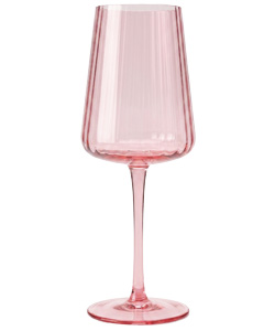 Olivia Pink Wine Glass Red