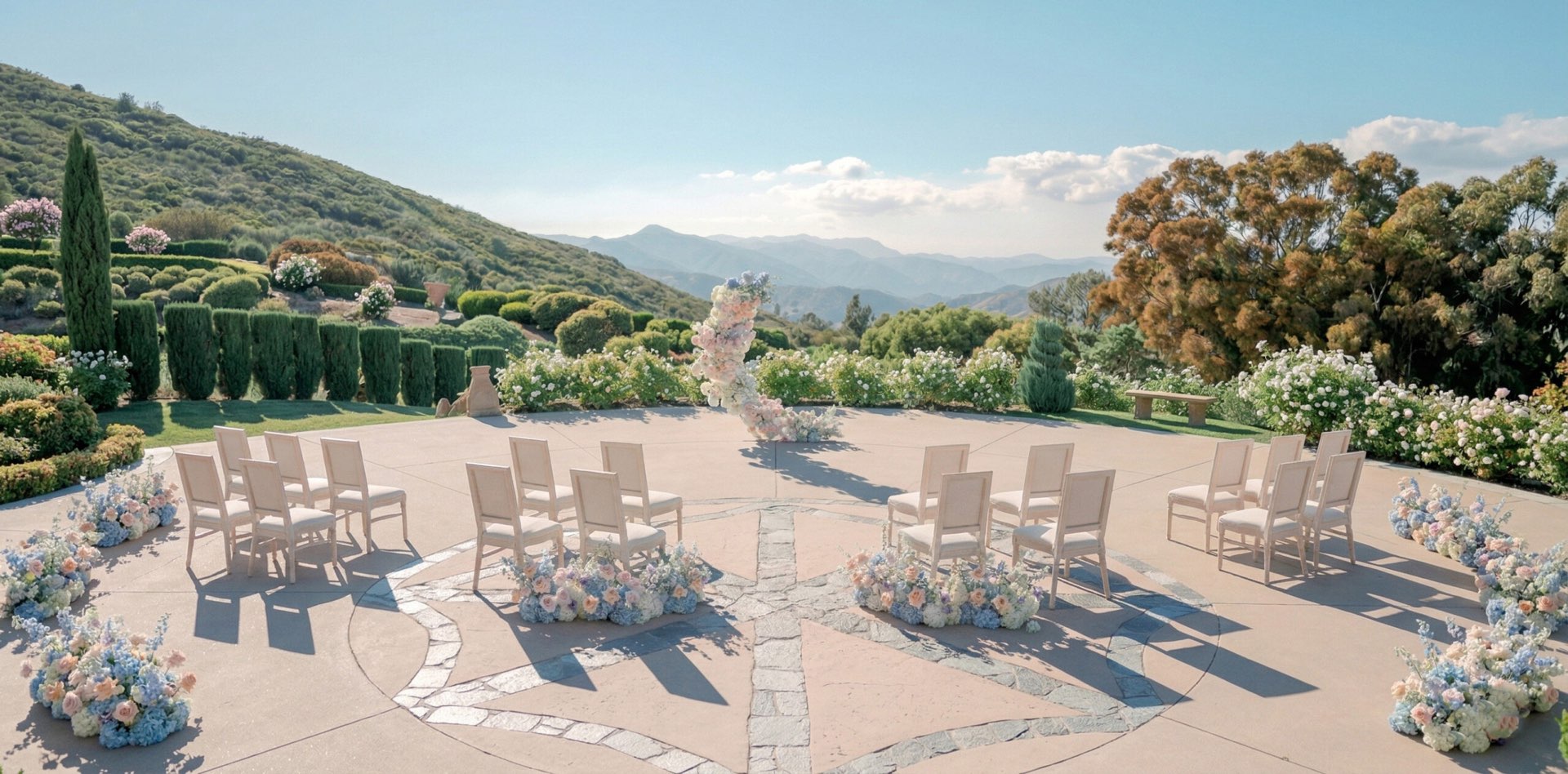 Wedding ceremony in Malibu